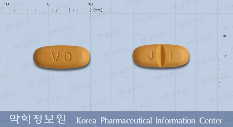 디오발탄정160밀리그램(발사르탄) 낱알 사진
