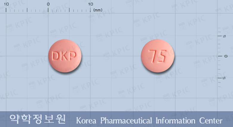 클로피나정(클로피도그렐황산염) 낱알 사진