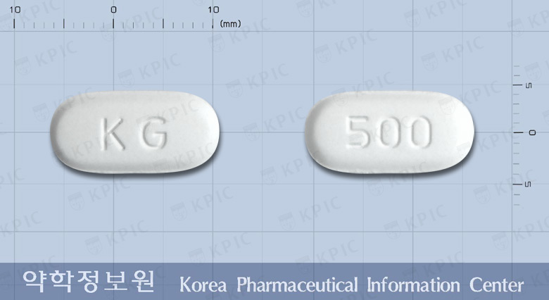 글로포민서방정(메트포르민염산염) 낱알 사진