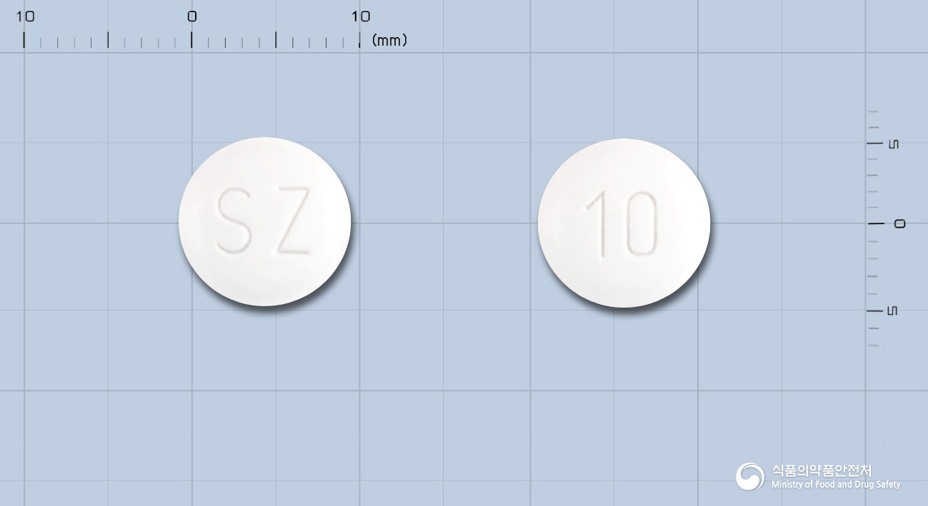 올란프레서정10mg(올란자핀) 낱알 사진