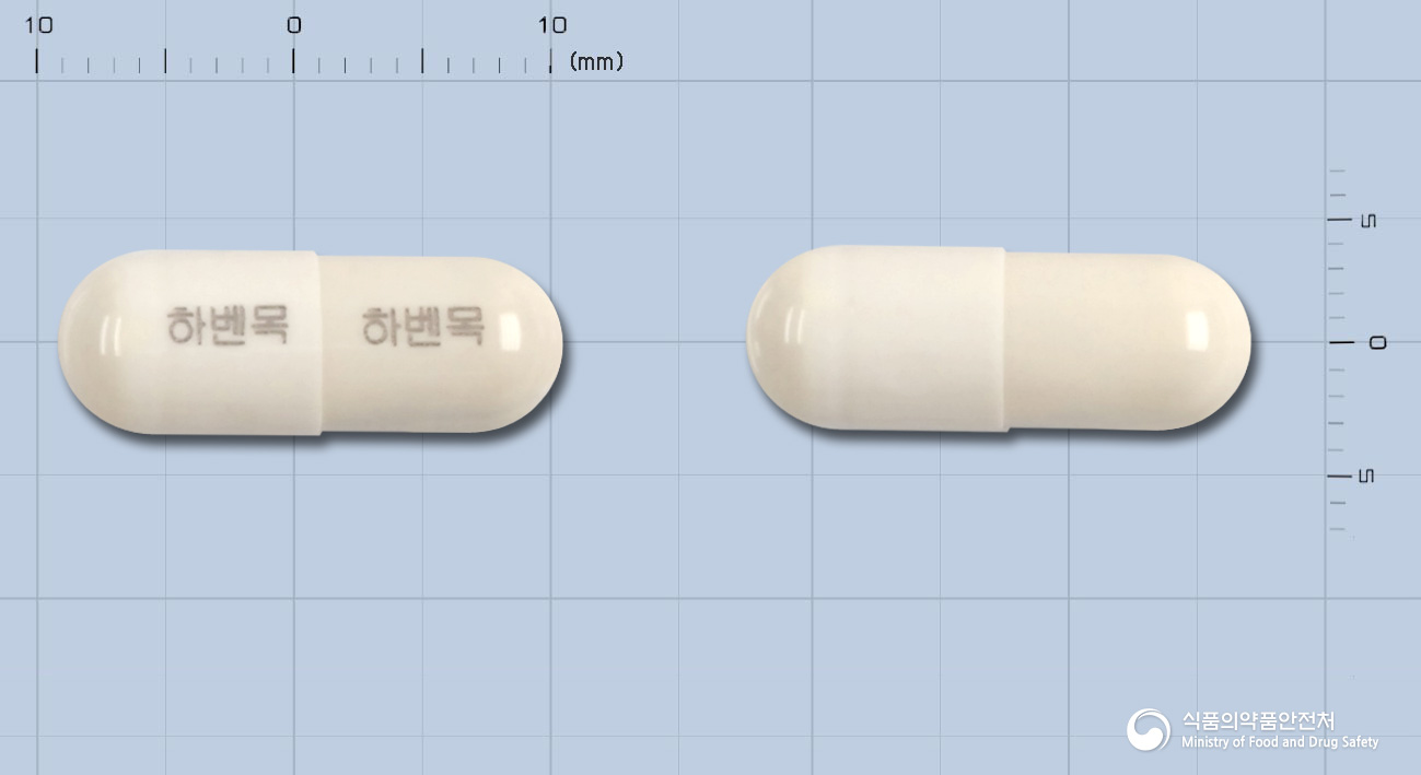 하벤목에스캡슐 낱알 사진
