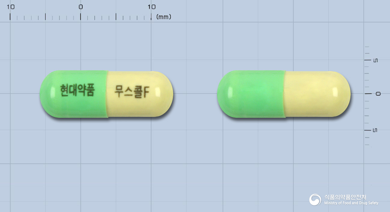 무스콜에프캡슐 낱알 사진