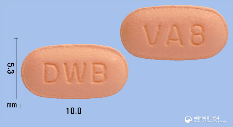 디오브이플러스정80/12.5mg 낱알 사진