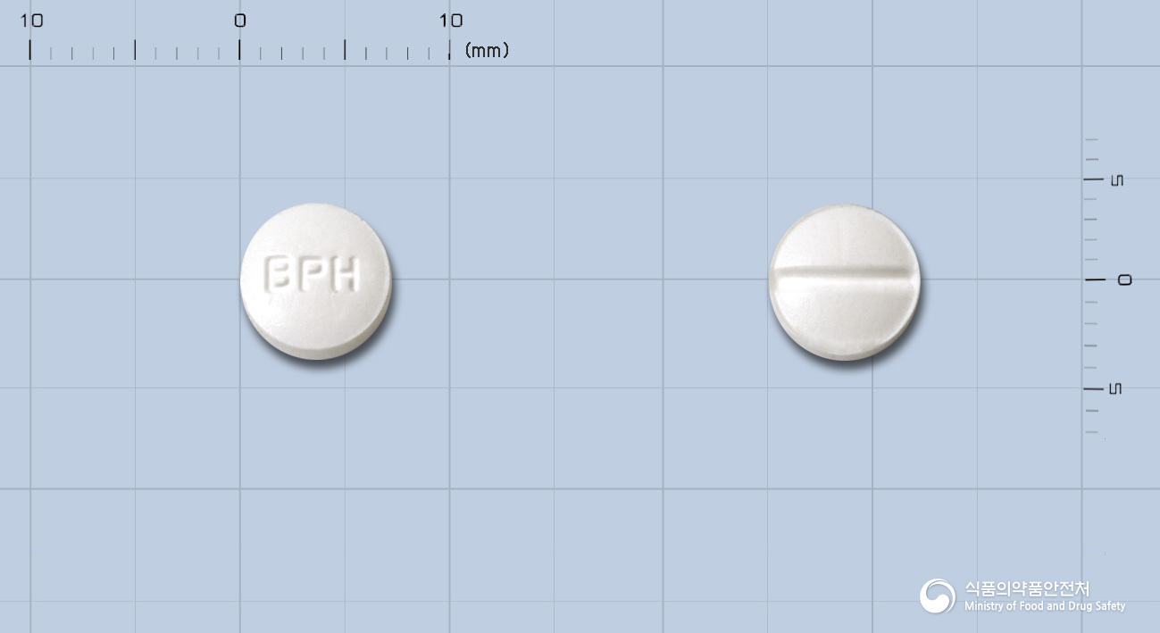 아놀핀정50밀리그람(아테놀올)(수출명:AtemoreTab.50mg) 낱알 사진