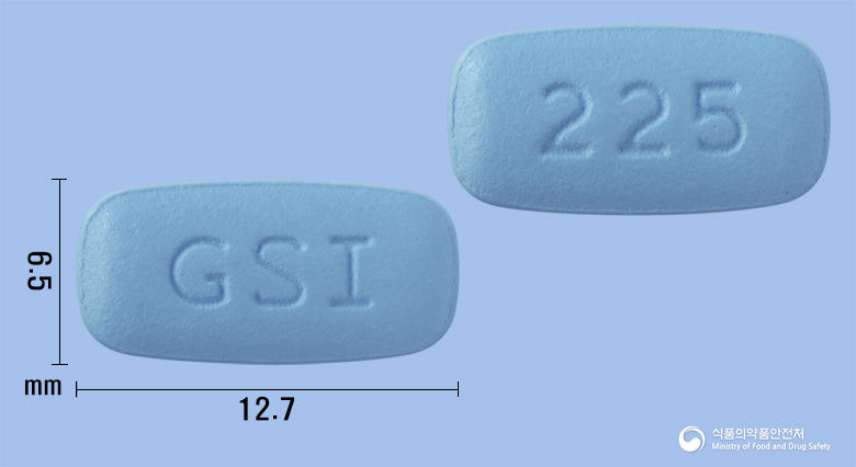 데스코비정 200/25 mg 낱알 사진