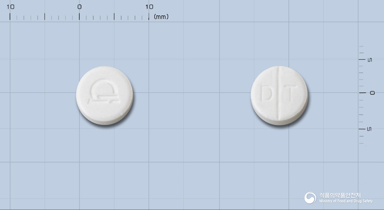 디텐트정(아테놀올)[수출명:대원아테놀올정 50mg, 디텐트-케이정] 낱알 사진