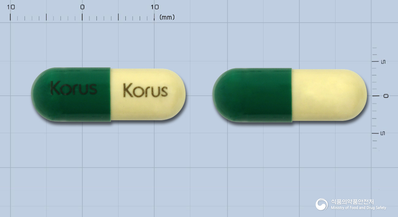 코러스세프라딘캡슐500mg(수출명:1.KeradinCap.2.KoruskeradinCap.3.KHANGCIN5Cap.) 낱알 사진
