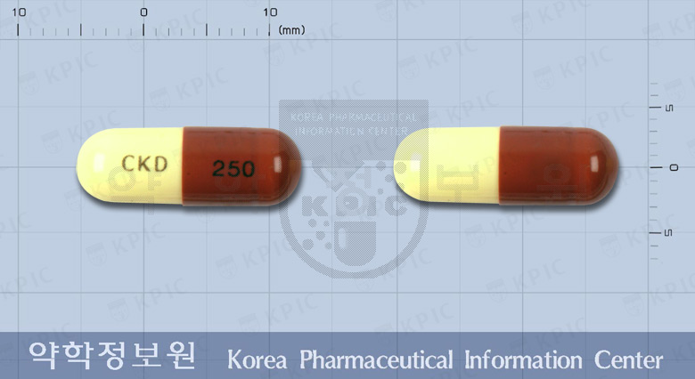 헤로세친캅셀250밀리그람(클로람페니콜) 낱알 사진
