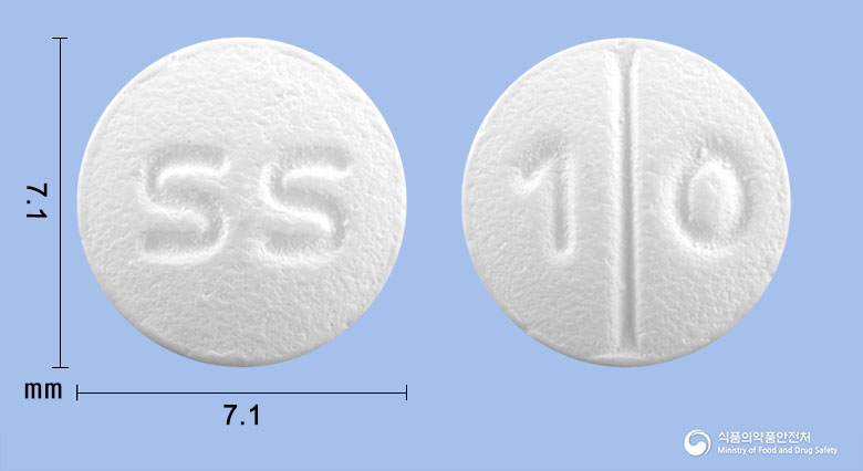 삼성베포타스틴정(베포타스틴베실산염) 낱알 사진