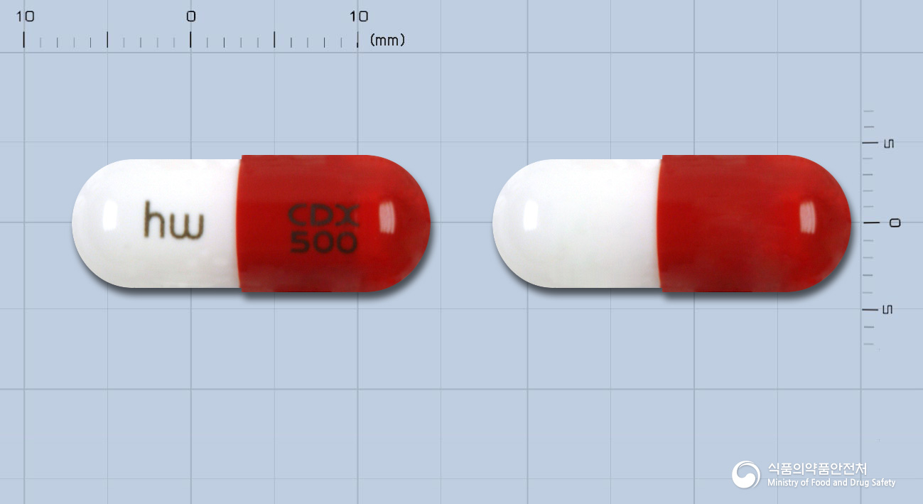 하원세파드록실수화물캡슐500mg 낱알 사진