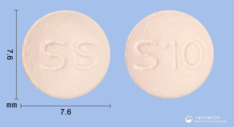 삼성솔리페나신정10mg(솔리페나신숙신산염) 낱알 사진