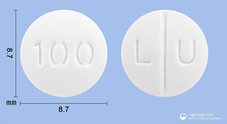 루치온정100mg(글루타티온(환원형)) 낱알 사진