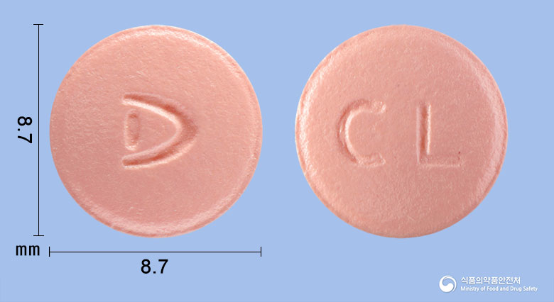 다림클로피도그렐정75mg(클로피도그렐황산수소염) 낱알 사진