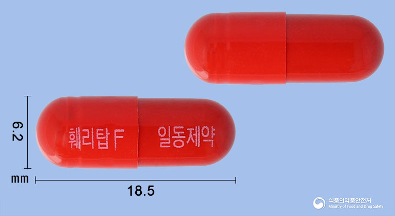 훼리탑에프캡슐 낱알 사진