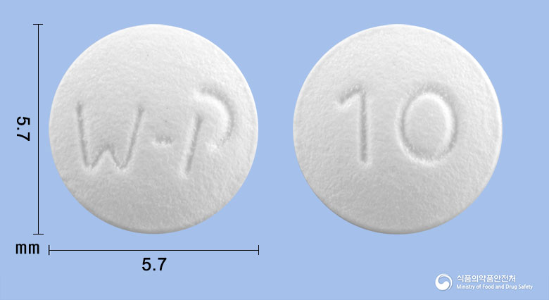 아트로드정10mg(아토르바스타틴칼슘수화물) 낱알 사진