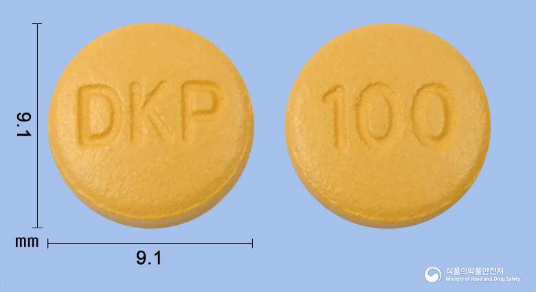 토프람정100mg(토피라메이트)(수출용) 낱알 사진
