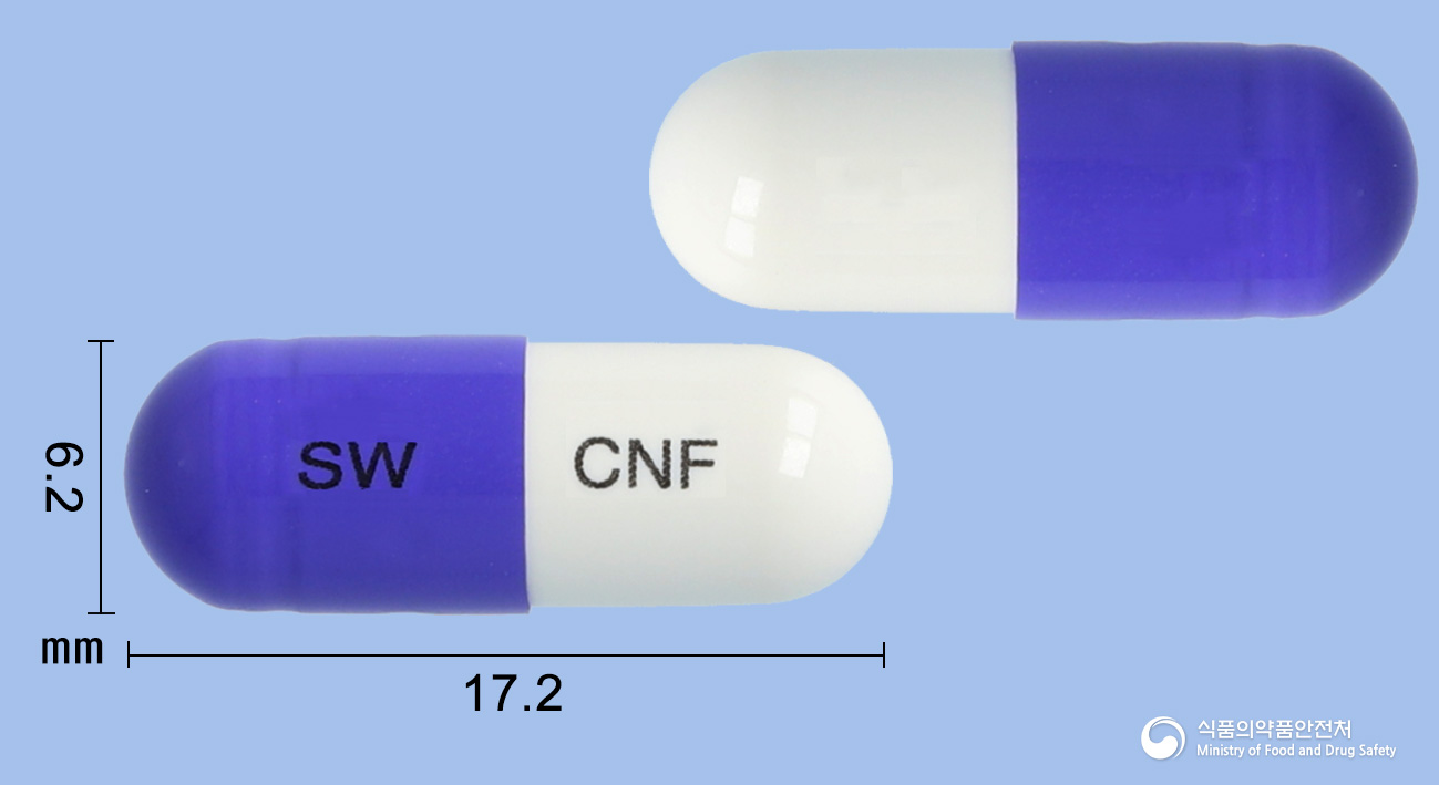 세나프캡슐250mg(세파클러수화물) 낱알 사진