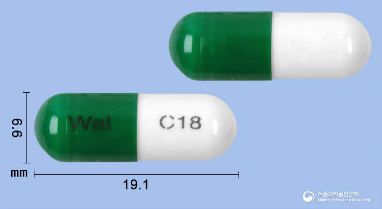 디펜돌캡슐(치모모둘린)(수출용)(수출명:Dafendol Capsule, Epidolle Capsule, Immutes Capsule) 낱알 사진