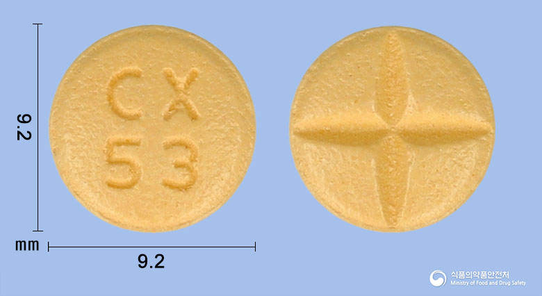 에스토프정100mg(토피라메이트) 낱알 사진