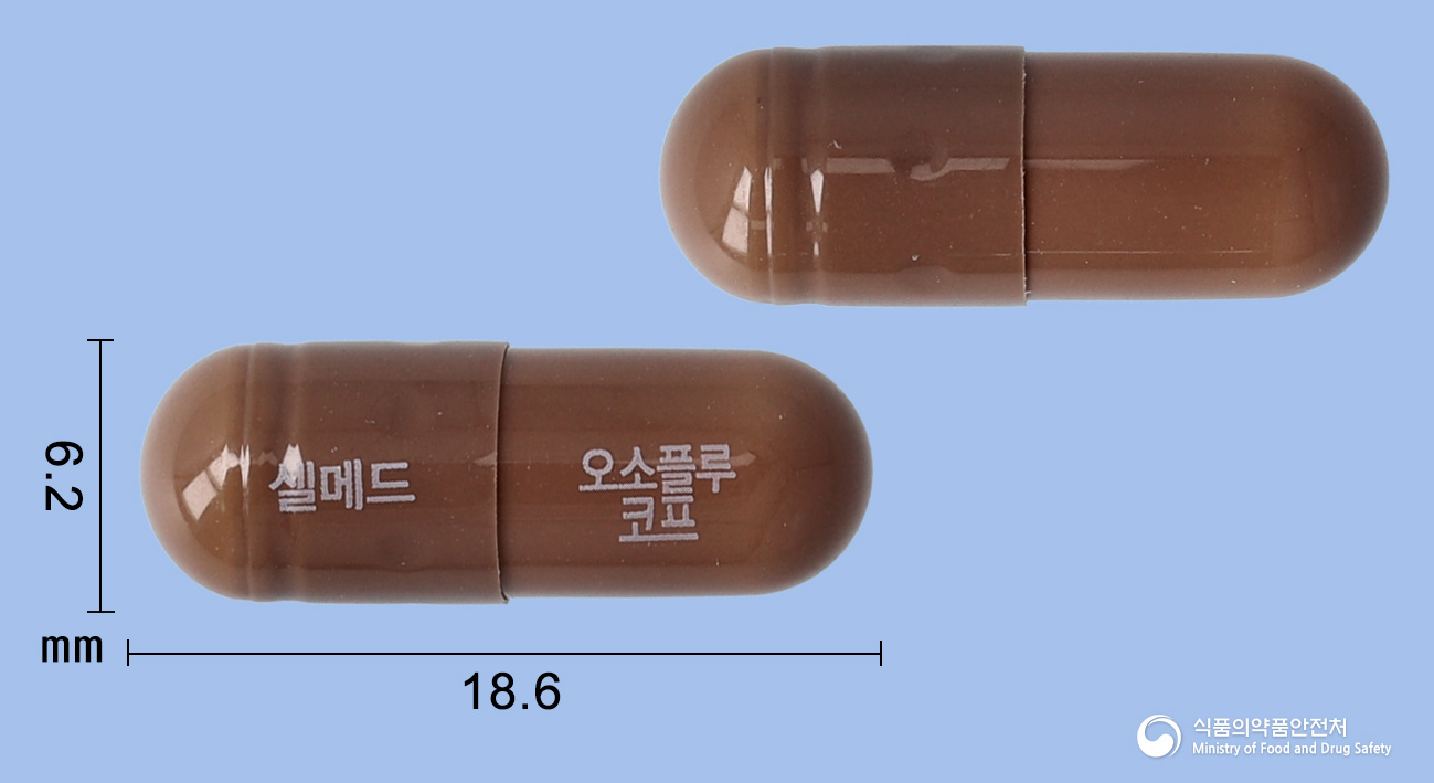 오소플루코프캡슐 낱알 사진