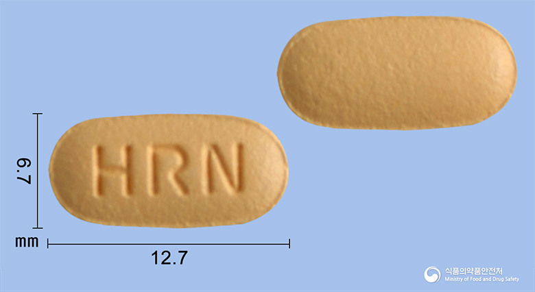 휴텍스리세드로네이트정35mg(리세드론산나트륨2.5수화물) 낱알 사진